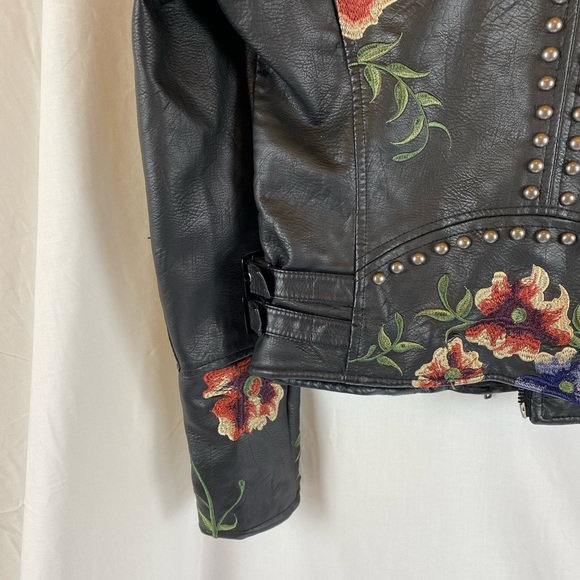 BLANK NYC Embroidered Floral Moto Jacket - Picture 8 of 10